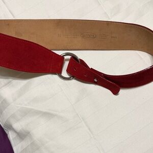 Talbots Red Leather Belt